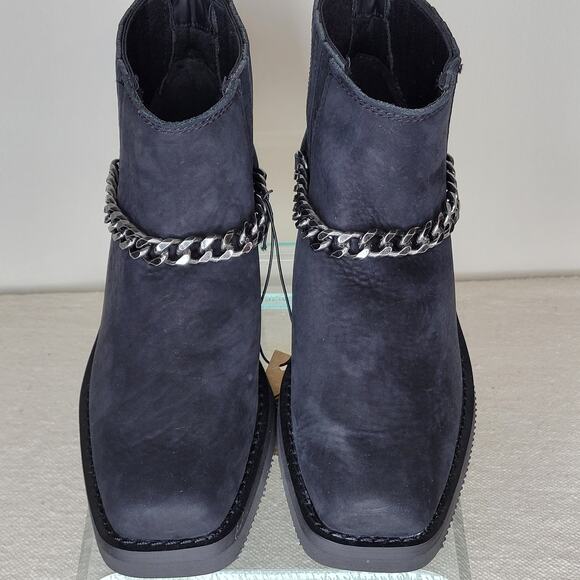 *NWT* HARLEY-DAVIDSON Korsen Chain Leather Ankle Boots Black Women's sz 6.5 - Picture 9 of 13